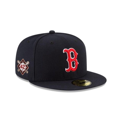 Sapca New Era Boston Red Sox MLB Jackie Robinson Day 59FIFTY Fitted - Albastri